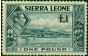 Valuable Postage Stamp Sierra Leone 1938 £1 Deep Blue SG200 Fine LMM