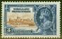 Collectible Postage Stamp from Somaliland 1935 3a Brown & Dp Blue SG88L Kite & Horiz Log Fine Mtd Mint