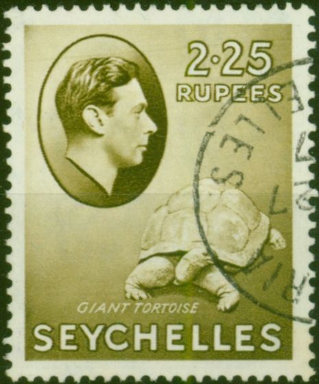 Seychelles 1938 2R25 Olive SG148 V.F.U  King George VI (1936-1952) Old Stamps