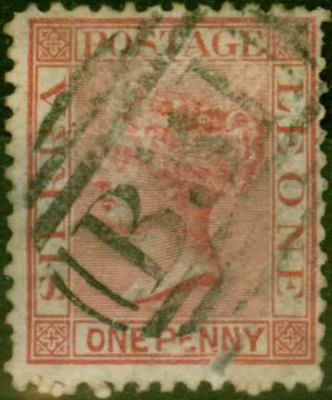 Valuable Postage Stamp Sierra Leone 1872 1d Rose-Red SG7 Good Used