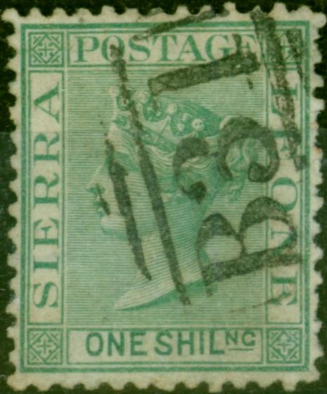 Rare Postage Stamp Sierra Leone 1872 1s Green SG10 Fine Used
