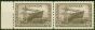 Old Postage Stamp from Canada 1942 20c Chocolate SG386 V.F MNH Pair