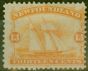 Rare Postage Stamp from Newfoundland 1865 13c Orange-Yellow SG29 Mtd Mint