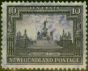 Rare Postage Stamp Newfoundland 1928 10c Deep Violet SG172a Line Perf Good Used