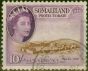 Rare Postage Stamp Somaliland 1953 10s Brown & Reddish Violet SG148 Fine Used