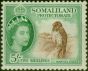 Collectible Postage Stamp from Somaliland 1953 5s Red-Brown & Emerald SG147 Fine & Fresh Mtd Mint