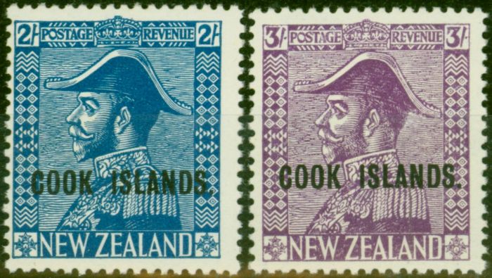 Rare Postage Stamp Cook Islands 1936 Set of 2 SG116-117 Fine MNH