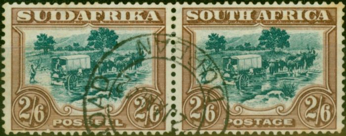 Rare Postage Stamp South Africa 1932 2s6d Green & Brown SG49 Fine Used