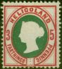 Collectible Postage Stamp Heligoland 1890 5pf Deep Green & Rose SG13a Fine MM
