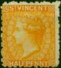 St Vincent 1881 1/2d Orange SG36 Fine MM . Queen Victoria (1840-1901) Mint Stamps