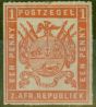 Collectible Postage Stamp from Transvaal 1870 1d Vermilion SG4c Fine Mtd Mint