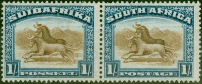 South Africa 1932 1s Brown & Deep Blue SG48 Fine LMM (2) King George V (1910-1936) Rare Stamps