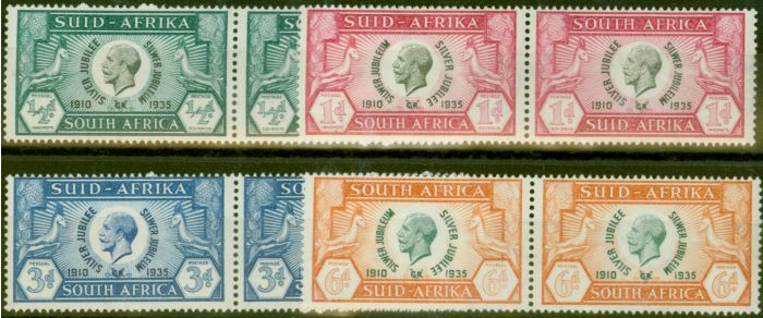 Old Postage Stamp from South Africa 1935 Jubilee set of 4 SG65-68 Fine Mtd Mint