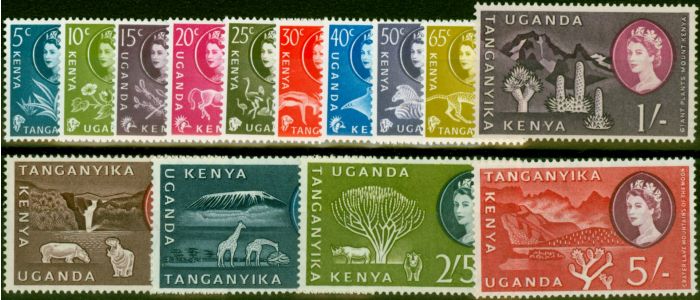 Valuable Postage Stamp KUT 1960 Set of 14 to 5s SG183-196 Fine VLMM