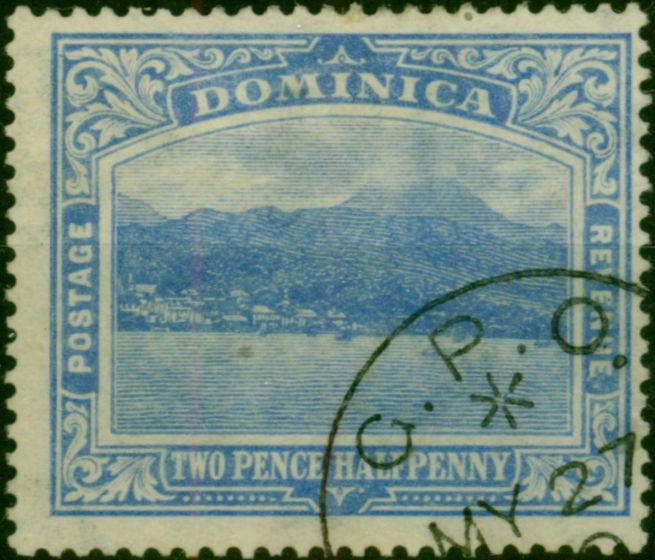 Dominica 1921 2 1/2d Bright Blue SG66 Fine Used King George V (1910-1936) Valuable Stamps