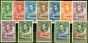 Rare Postage Stamp from Bechuanaland 1938-44 Set of 12 SG118-128 Fine MNH