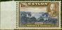 Valuable Postage Stamp from Ceylon 1935 1R Violet Blue & Chocolate SG378 Fine LMM