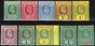 Old Postage Stamp from Cayman Islands 1907-09 set of 10 SG25-34 Fine & Fresh Mtd Mint