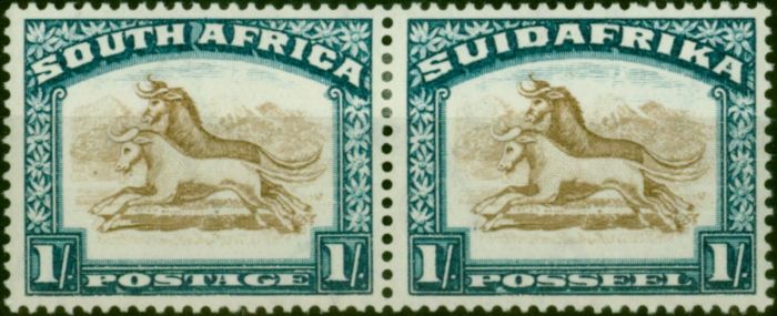 South Africa 1927 1s Brown & Deep Blue SG36 Fine LMM  King George V (1910-1936) Rare Stamps