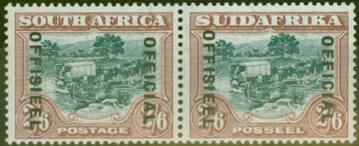Collectible Postage Stamp from South Africa 1933 2s6d Green & Brown SG018 Fine Mtd Mint