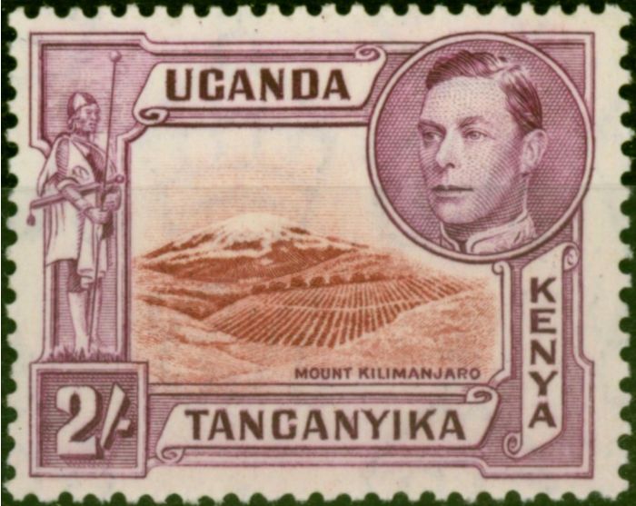 Valuable Postage Stamp KUT 1944 2s Lake-Brown & Brown-Purple SG146b P.13.25 x 13.75 Fine LMM