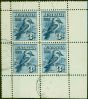 Old Postage Stamp Australia 1928 3d Blue Mini Sheet SGMS106a Fine Used