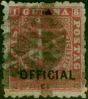 Old Postage Stamp British Guiana 1878 (2c) on 8c Rose SG146 Good Used