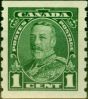 Rare Postage Stamp from Canada 1935 1c Green SG352 Fine Lightly Mtd Mint
