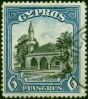 Cyprus 1934 6pi Black & Blue SG140 V.F.U . King George V (1910-1936) Used Stamps