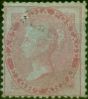 Rare Postage Stamp from India 1885 8a Carmine SG36 Blue Glazed Paper Good Unused