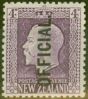 Old Postage Stamp from New Zealand 1925 4d Brt Violet SG0101 Fine MNH