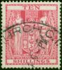New Zealand 1936 10s Pale Carmine-Lake SGF178 Fine Used. King George V (1910-1936) Used Stamps