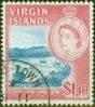 Valuable Postage Stamp from Virgin Islands 1964 $1.40 Light Blue & Rose SG191 Very Fine Used