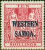 Valuable Postage Stamp Western Samoa 1935 10s Carmine-Lake SG191 Fine VLMM