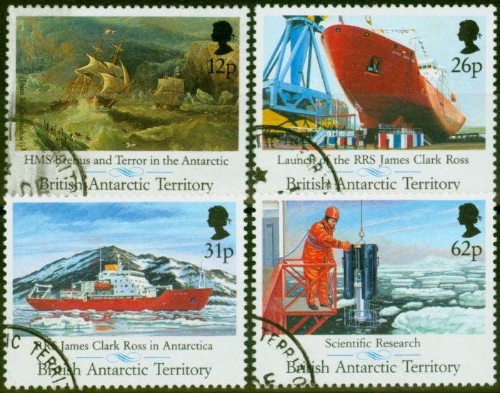 Valuable Postage Stamp B.A.T 1991 James Clark Ross Set of 4 SG200-203 V.F.U