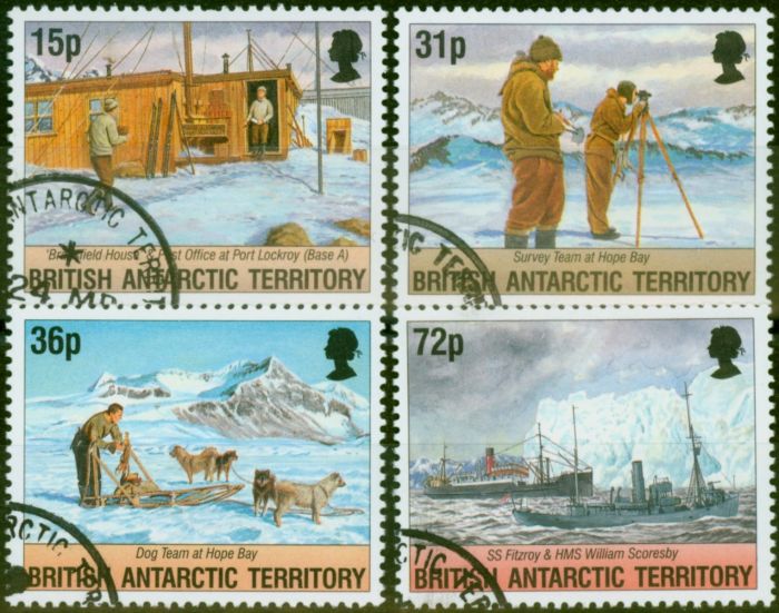 Old Postage Stamp B.A.T 1994 Operation Tabarin Set of 4 SG236-239 V.F.U