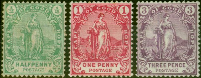 Valuable Postage Stamp C.O.G.H 1893-1902 Set of 3 SG58-60 Good MM