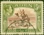 Valuable Postage Stamp from Aden 1939 5R Red-Brown & Olive-Green SG26 Fine Used
