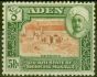 Valuable Postage Stamp from Aden Mukalla 1942 5R Brown & Green SG11 Fine MNH
