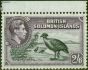 Valuable Postage Stamp British Solomon Islands 1939 2s6d Black & Violet SG70 V.F MNH