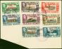 Valuable Postage Stamp Graham Land 1944 Set of 8 on Large Piece SGA1-A8 Fine Used