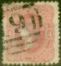 Collectible Postage Stamp from Victoria 1862 4d Rose-Pink SG92d Wmk Five Shillings Fine Used