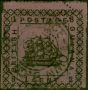 Valuable Postage Stamp British Guiana 1882 1c Magenta SG164b '1 with Foot' Good Used