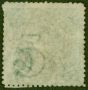 Old Postage Stamp from NSW 1866 5d Sea-Green Perf 13 SG162Var Wmk Inverted & Reversed Fine Used Scarce