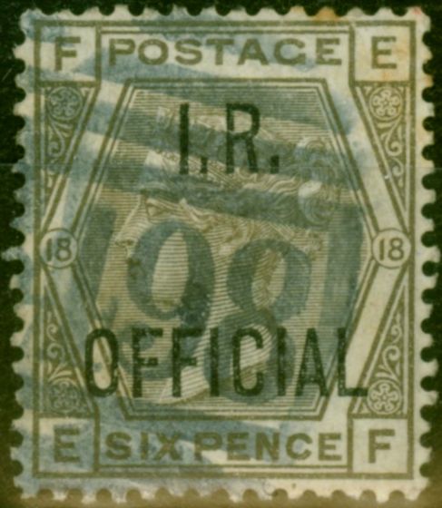 Old Postage Stamp GB 1882 6d Grey SG04 Good Used
