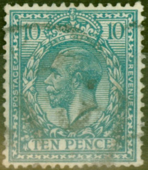 Valuable Postage Stamp from GB 1924 10d Turq-Blue SG428 Fine Used