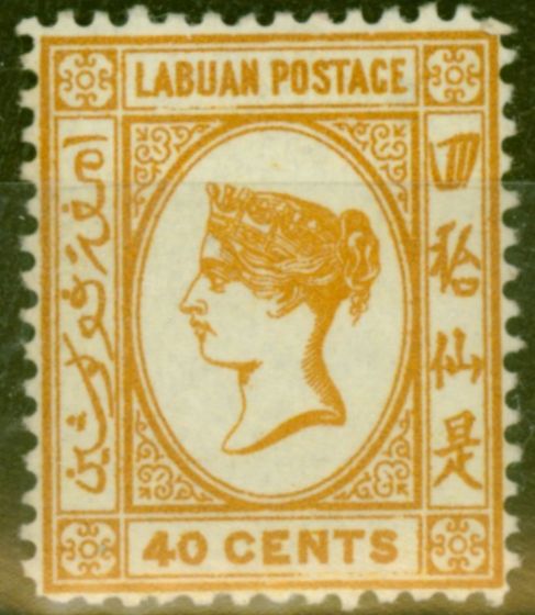 Collectible Postage Stamp from Labuan 1893 40c Brown-Buff SG47a Fine Mtd Mint (16)