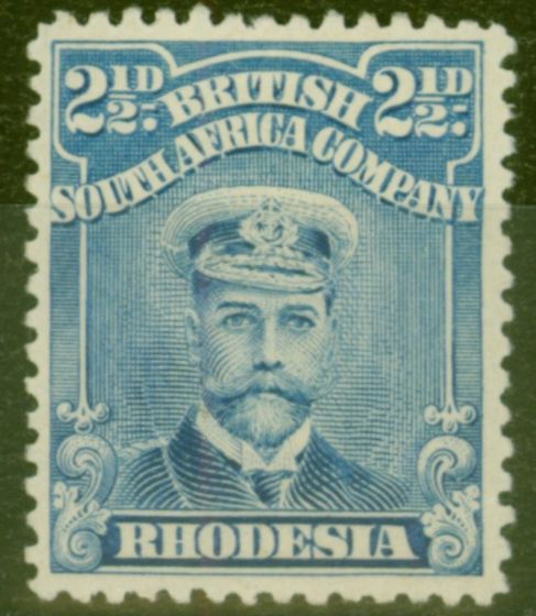 Collectible Postage Stamp from Rhodesia 1913 2 1/2d Blue SG201 Fine Mtd Mint