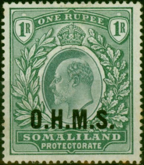 Somaliland 1904 1R Green SG015 Fine MM. King Edward VII (1902-1910) Mint Stamps