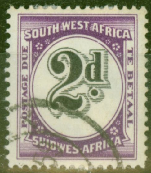 Rare Postage Stamp from South West Africa 1959 2d Black & Reddish Violet SGD53 V.F.U